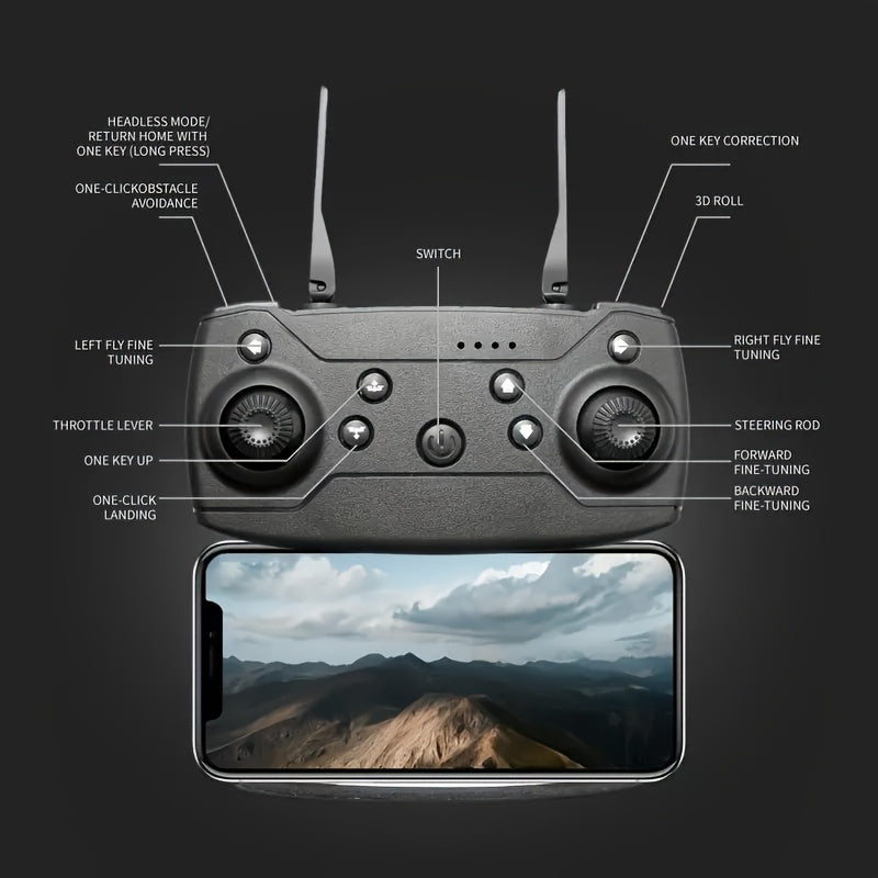 Dron RC Dual Cámara 4K GPS Plegable