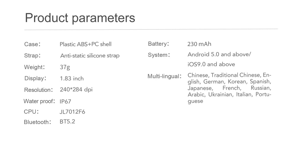 OLEVS 8207 Smartwatch Deportivo Bluetooth con Modos Deportivos