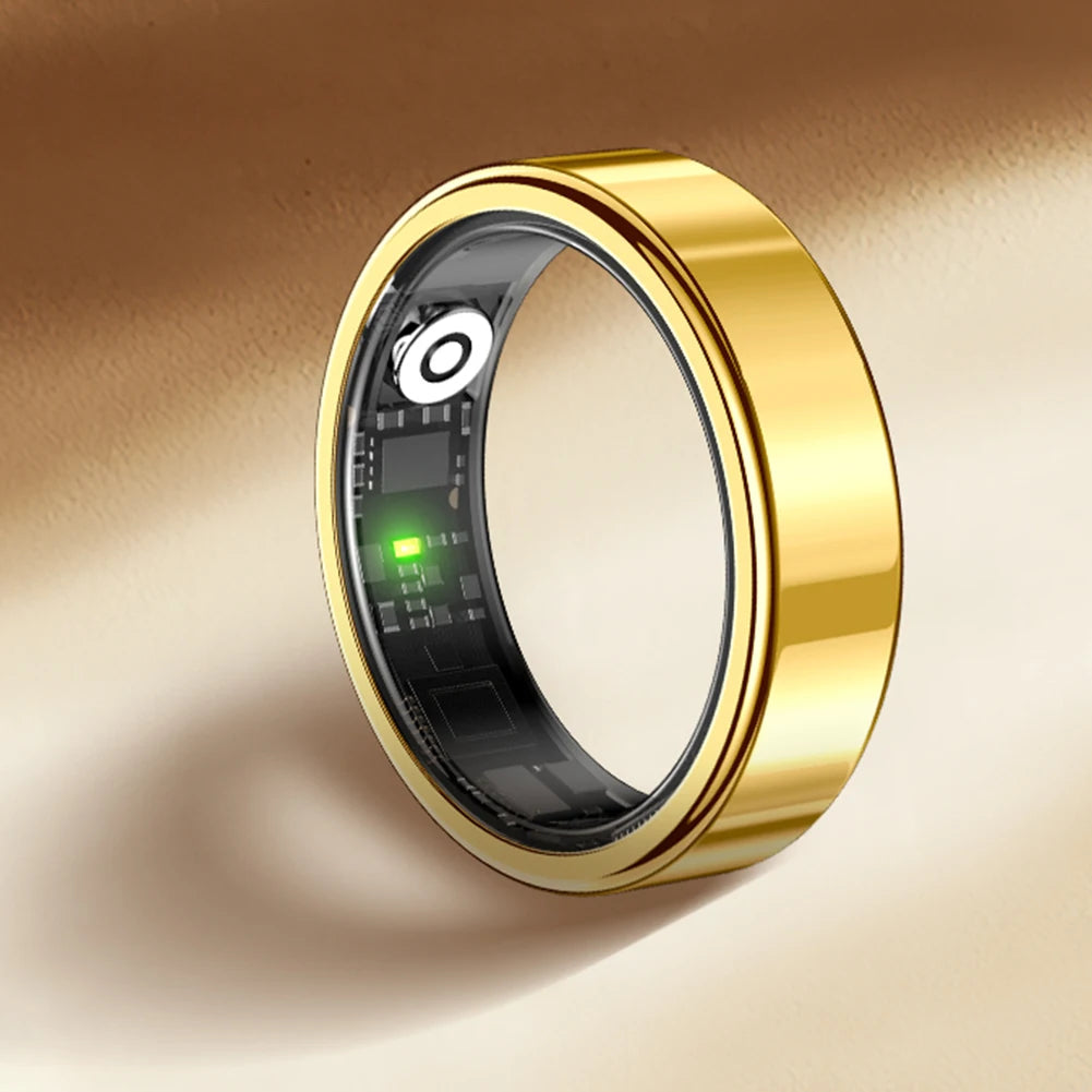 SR09 Smart Ring Health Tracker Sleep Monitoring Multi-function Blood Oxygen Measurement Blood Pressure Ring for Android & iOS