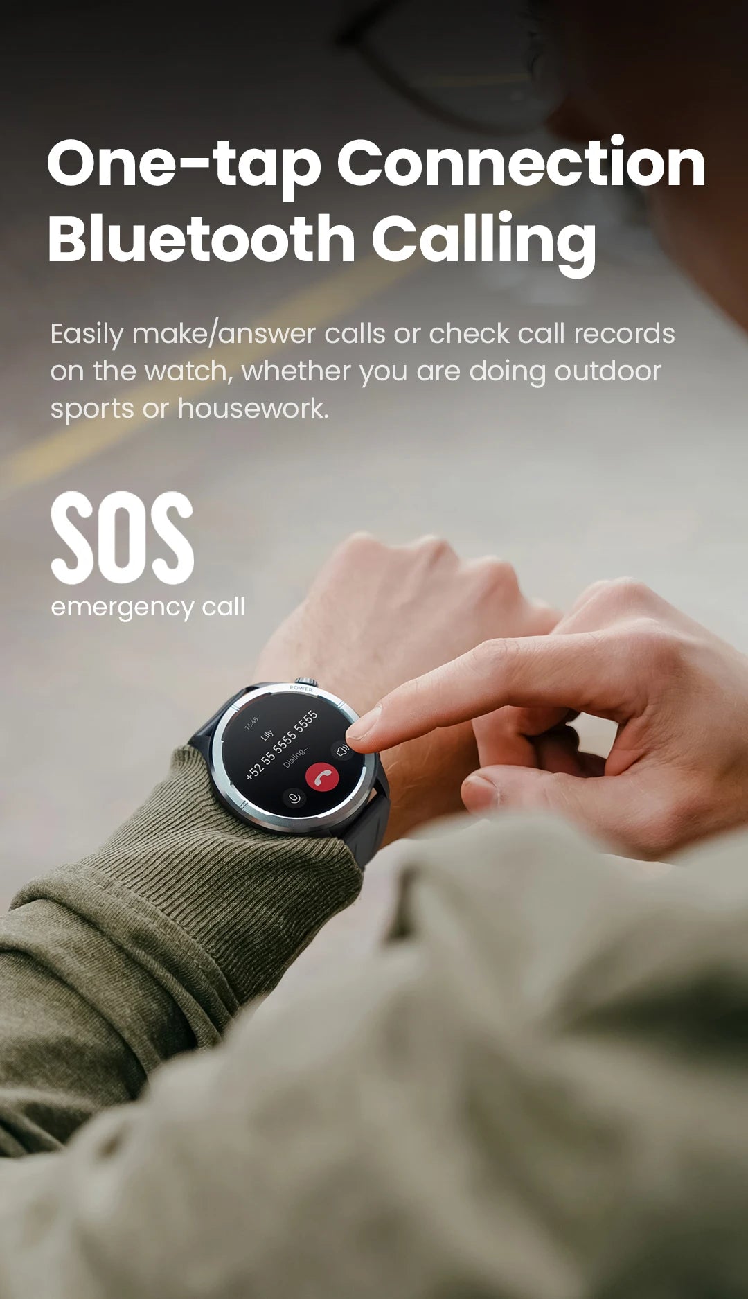 Solar Neo Smart Watch 1.53'' HD Display Bluetooth Call 24H women and men