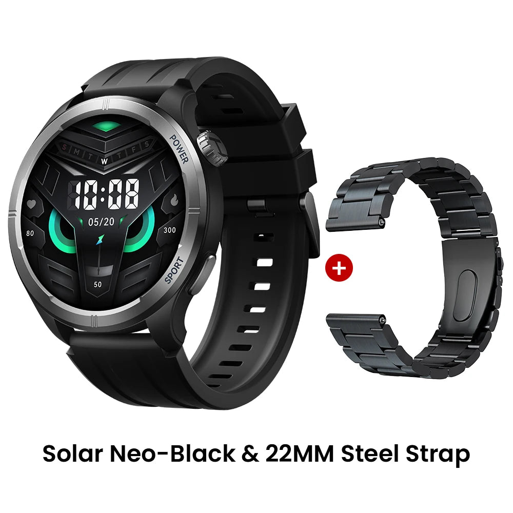 Solar Neo Smart Watch 1.53'' HD Display Bluetooth Call 24H women and men