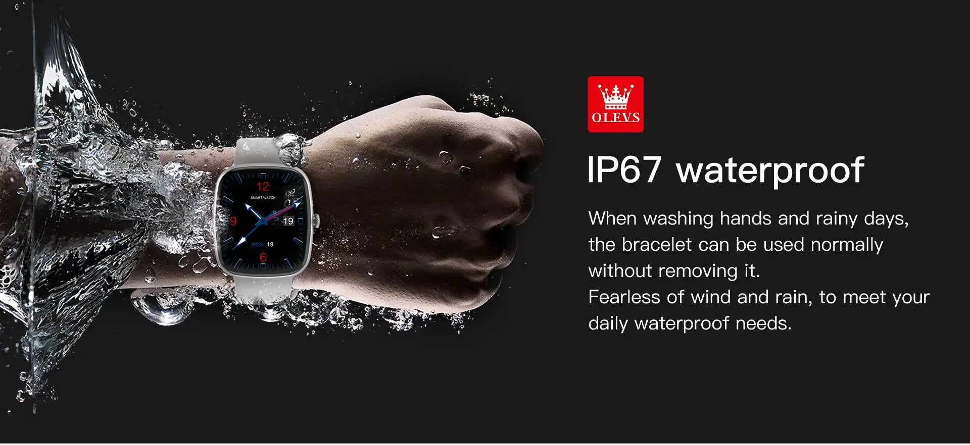 OLEVS 8207 Smartwatch Deportivo Bluetooth con Modos Deportivos