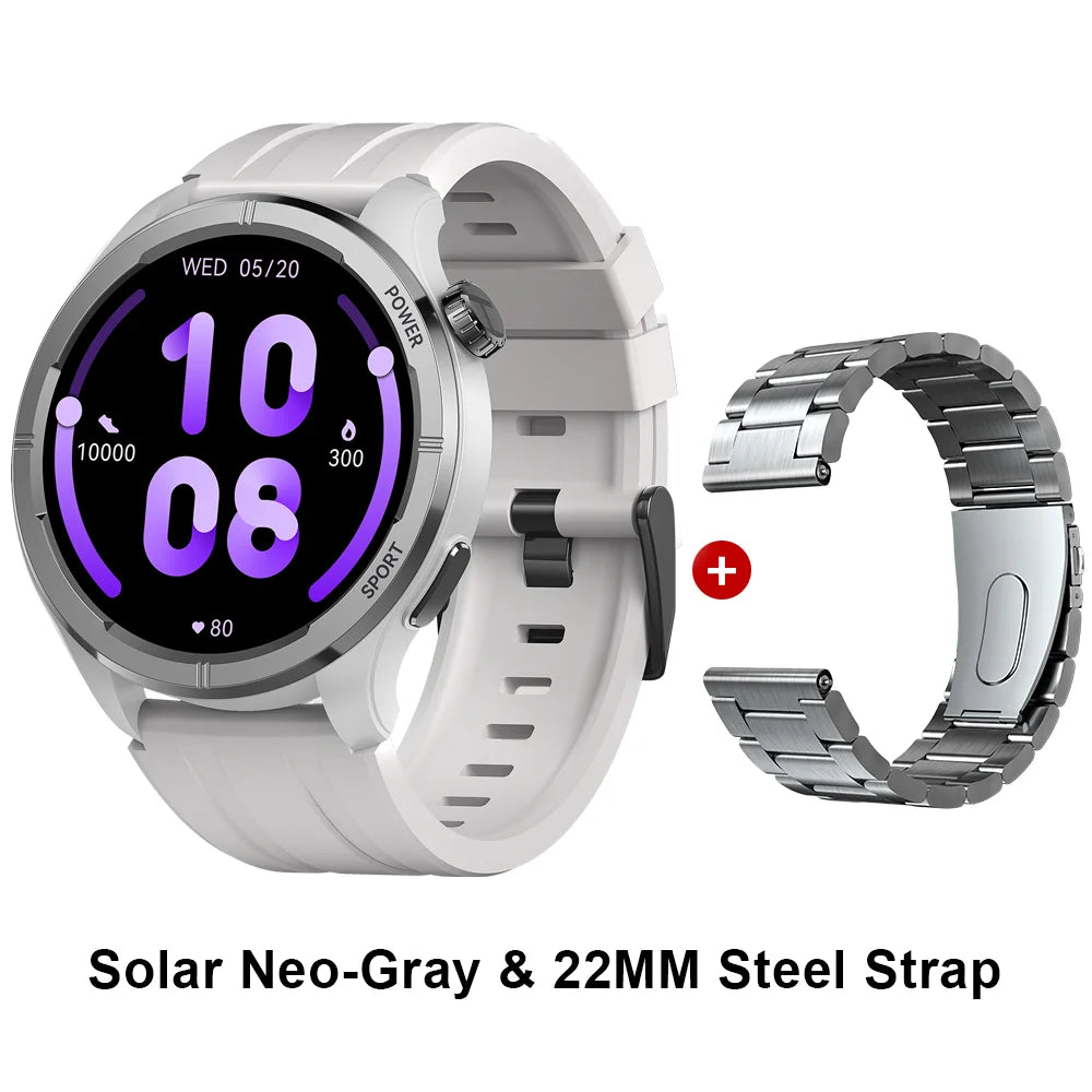 Solar Neo Smart Watch 1.53'' HD Display Bluetooth Call 24H women and men
