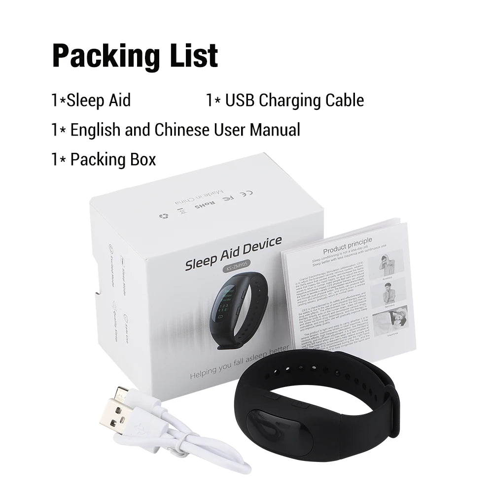 1️⃣ Micro-Current Intelligent Sleep Aid Wristband