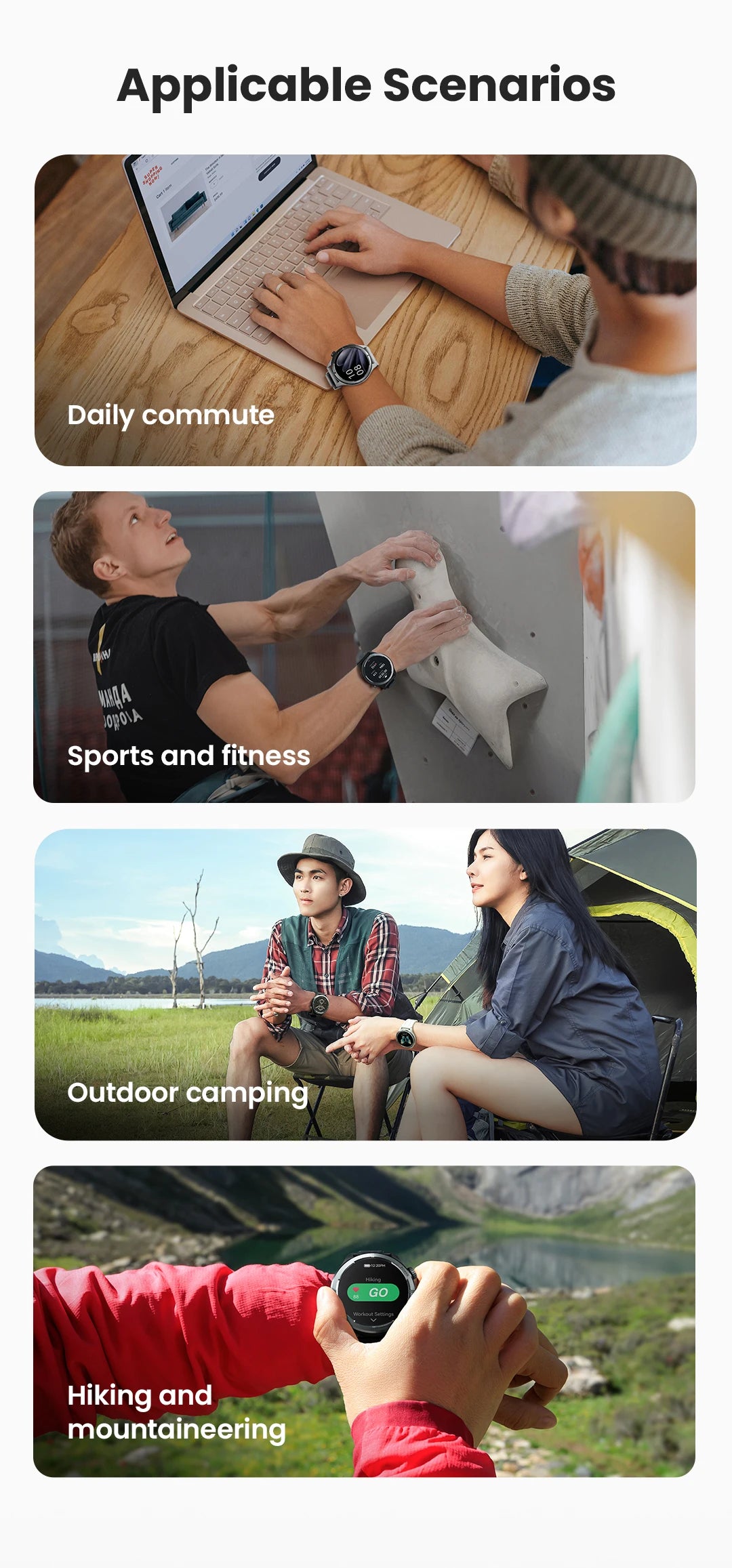 Solar Neo Smart Watch 1.53'' HD Display Bluetooth Call 24H women and men