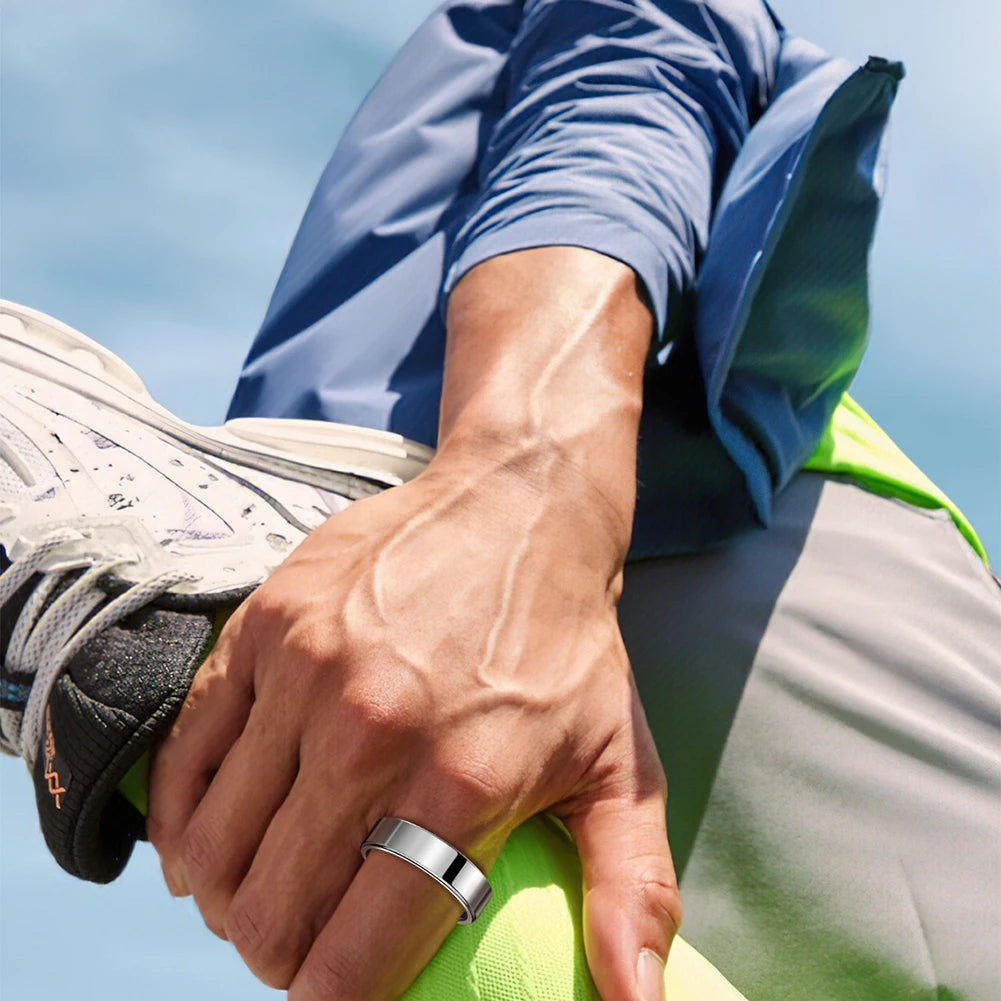 SR09 Smart Ring Health Tracker Sleep Monitoring Multi-function Blood Oxygen Measurement Blood Pressure Ring for Android & iOS