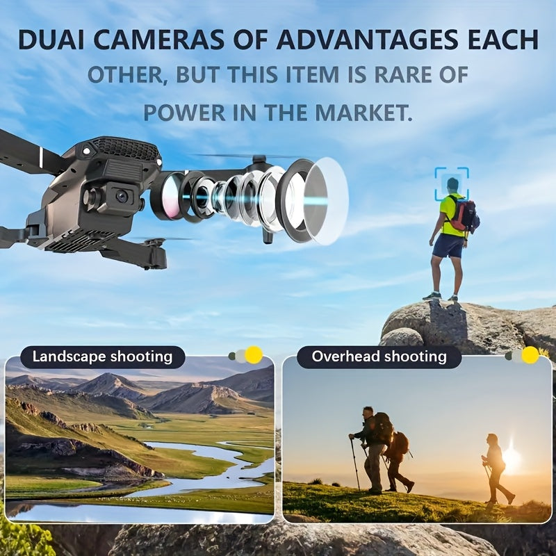 Dron RC Dual Cámara 4K GPS Plegable